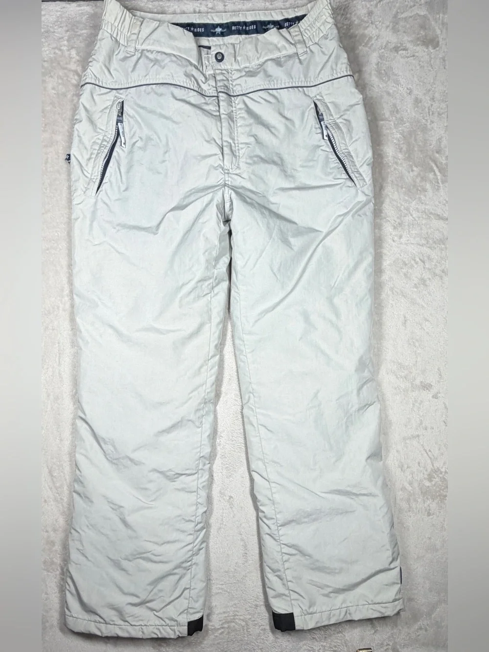 Betty Rides Cream Snowboarding Insulated Snow Winter Pants Size Large